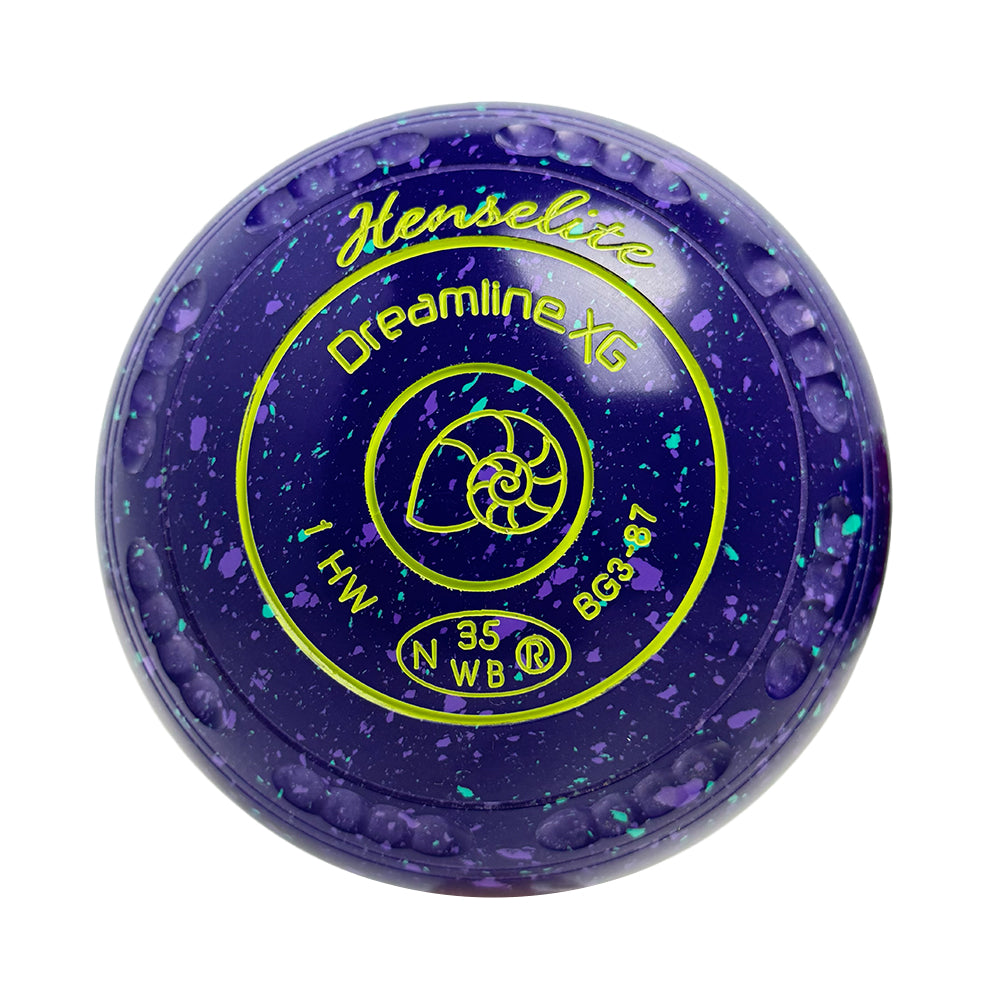 Henselite Dreamline XG Lawn Bowls Size 1 Heavy Gripped Grapevine - BG3-87