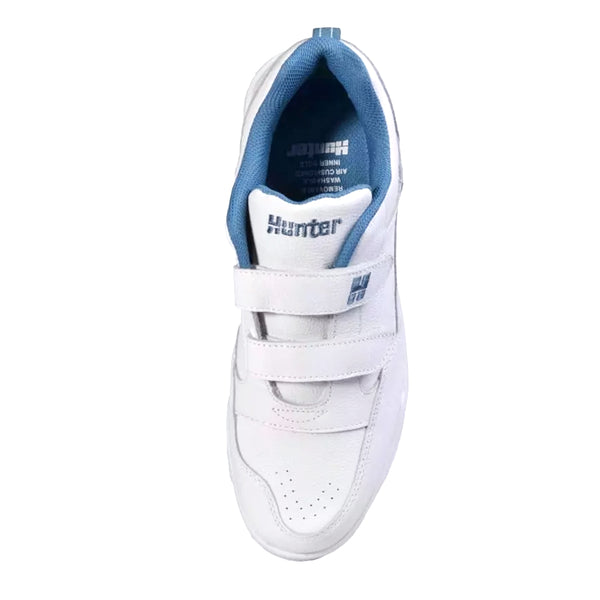 Hunter Mens Bondi Velcro Lawn Bowls Shoes White Bowls City Gold Coast