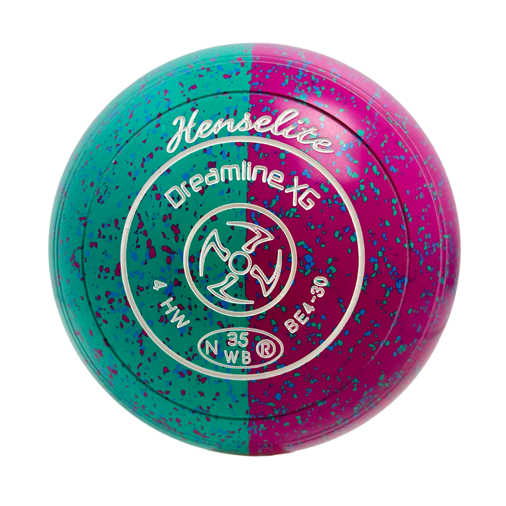 Henselite Dreamline XG Lawn Bowls Size 4 Heavy Non-Gripped - Paradise Duo BE4-30