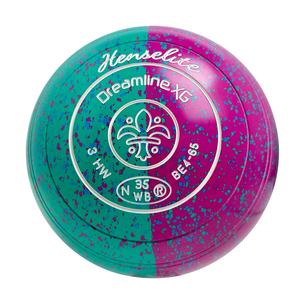 Henselite Dreamline XG Lawn Bowls Size 3 Heavy Non Gripped - Paradise Duo BE4-65