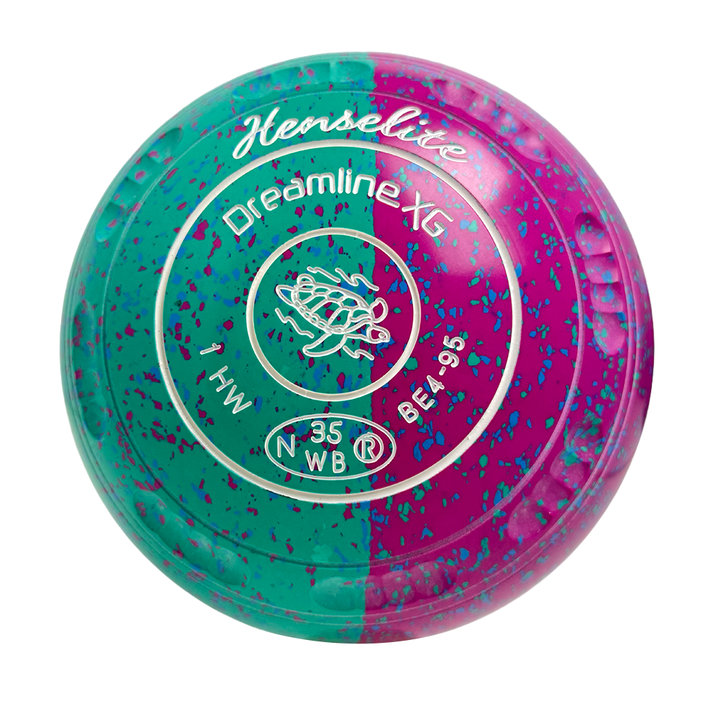 Henselite Dreamline XG Lawn Bowls Size 1 Heavy Gripped - Paradise Duo BE4-95