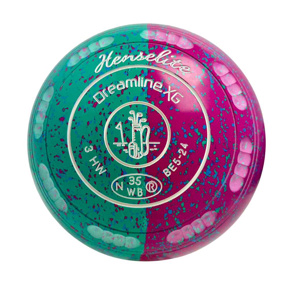 Henselite Dreamline XG Lawn Bowls Size 3 Heavy Gripped - Paradise Duo BE5-24