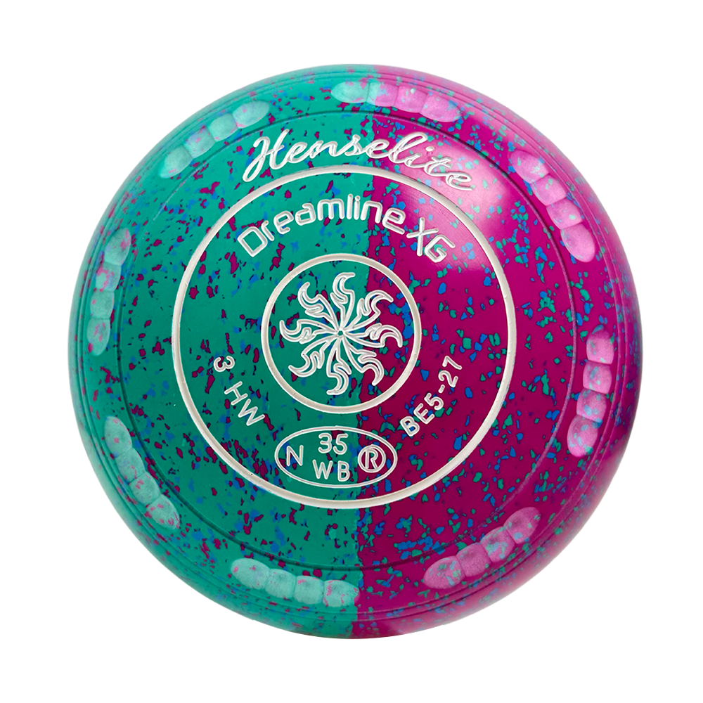 Henselite Dreamline XG Lawn Bowls Size 3 Heavy Gripped - Paradise Duo BE5-27