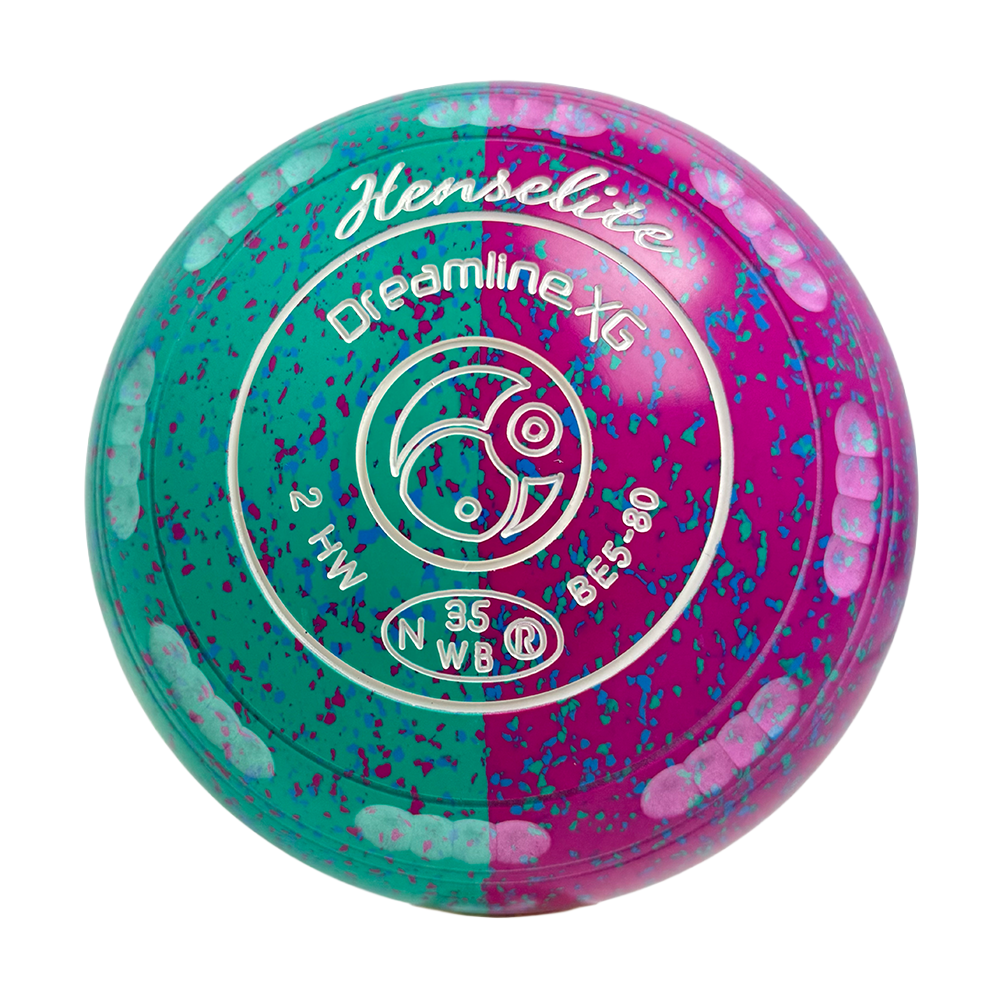 Henselite Dreamline XG Lawn Bowls Size 2 Heavy Gripped - Paradise Duo BE5-80