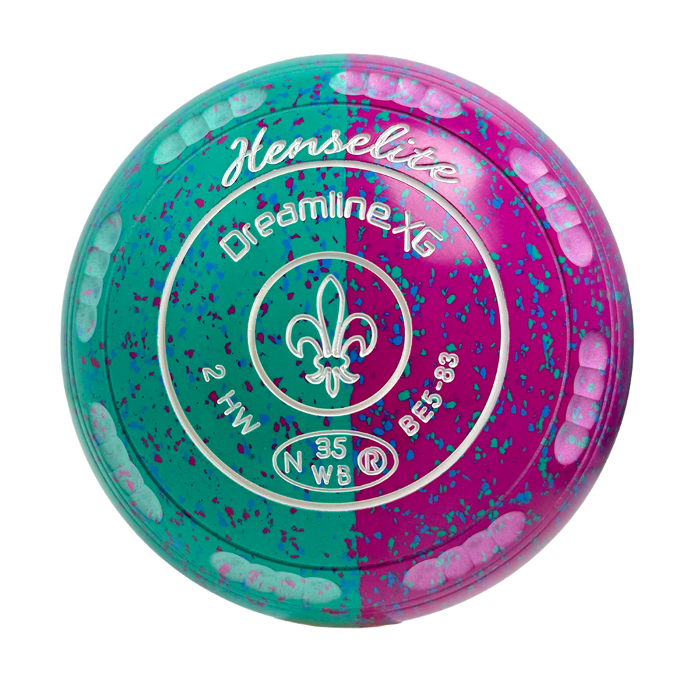 Henselite Dreamline XG Lawn Bowls Size 2 Heavy Gripped - Paradise Duo BE5-83