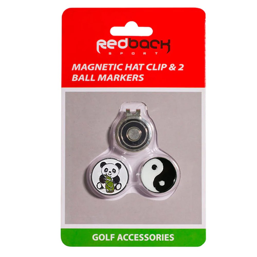Redback 2 Ball Markers with Magnetic Hat Clip - Ying/Panda