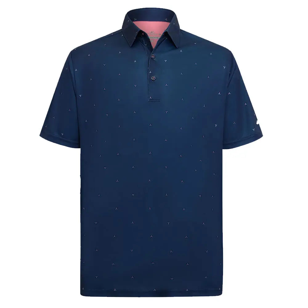 Sporte Leisure Mens Positano Short Sleeve Polo BA Logo - Navy - Bowls City