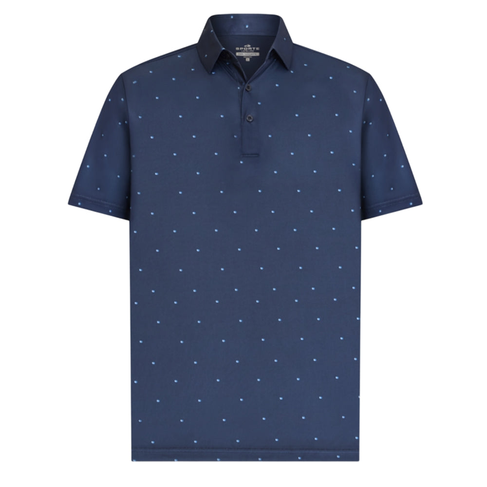 Sporte Leisure Mens Shoreline Short Sleeve Polo - French Navy