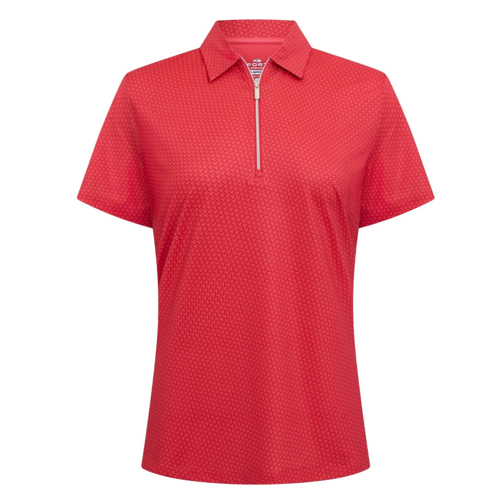 Sporte Leisure Womens Ariel Short Sleeve Polo - Red