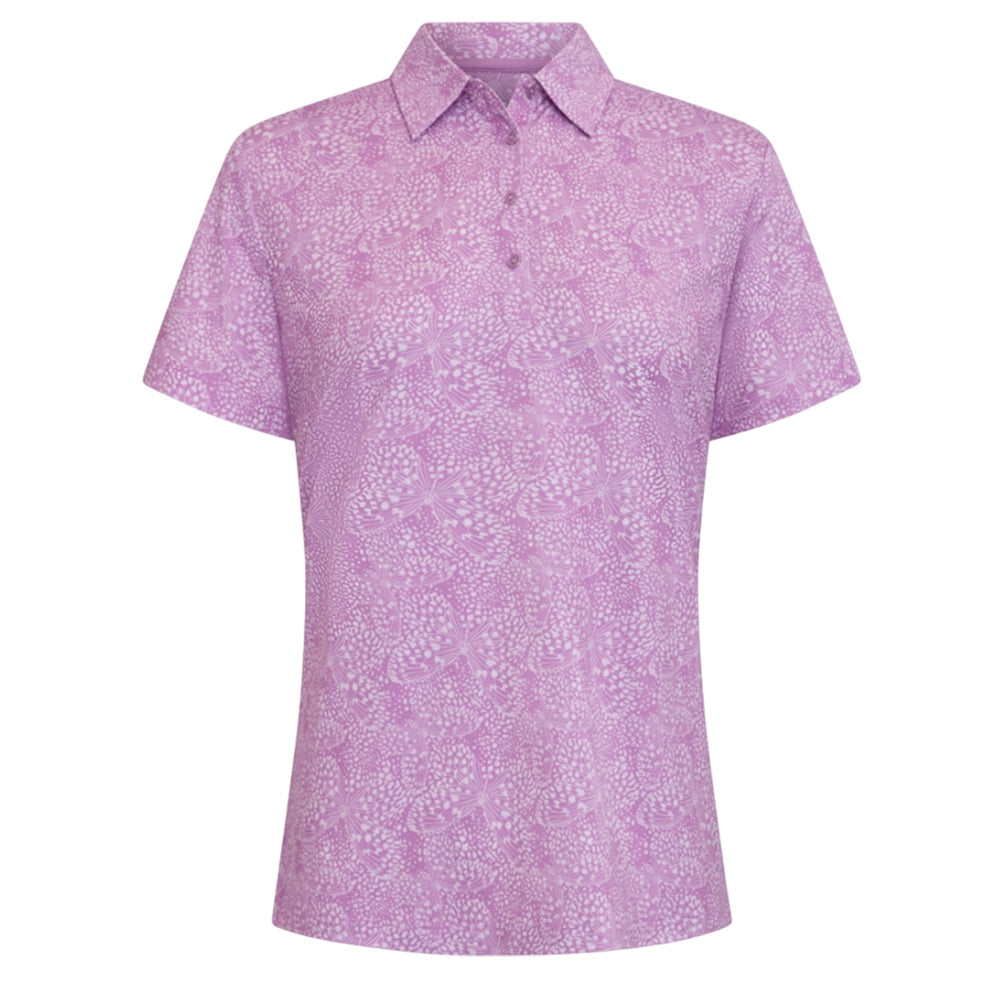 Sporte Leisure Womens Field of Flight Short Sleeve Polo - Orchid
