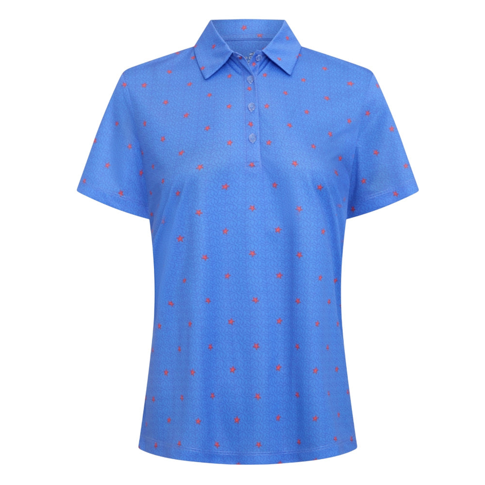 Sporte Leisure Womens Seastar Short Sleeve Polo - Blue