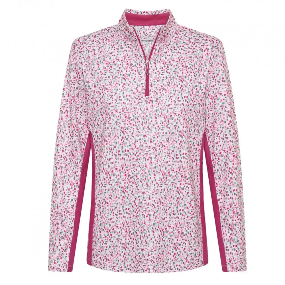Sporte Leisure Womens Sweet Long Sleeve Polo BA Logo - Rosa - Bowls City