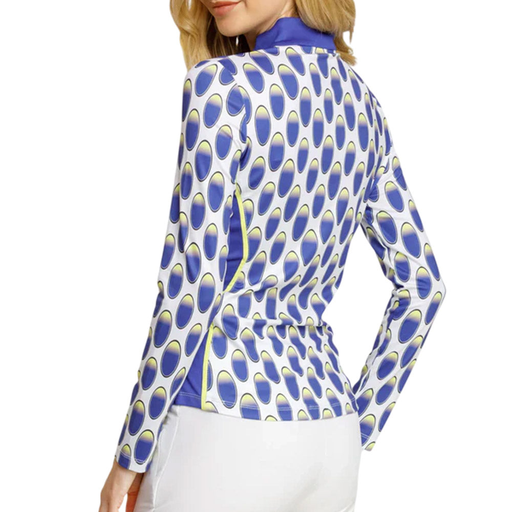 Tail Womens Karise Long Sleeve Top - Blue/White