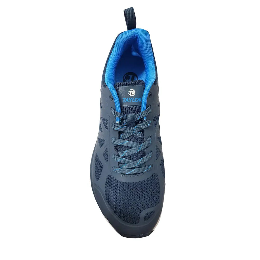 Taylor Mens Matrx Lawn Bowls Shoe - Grey/Blue - Bowls City