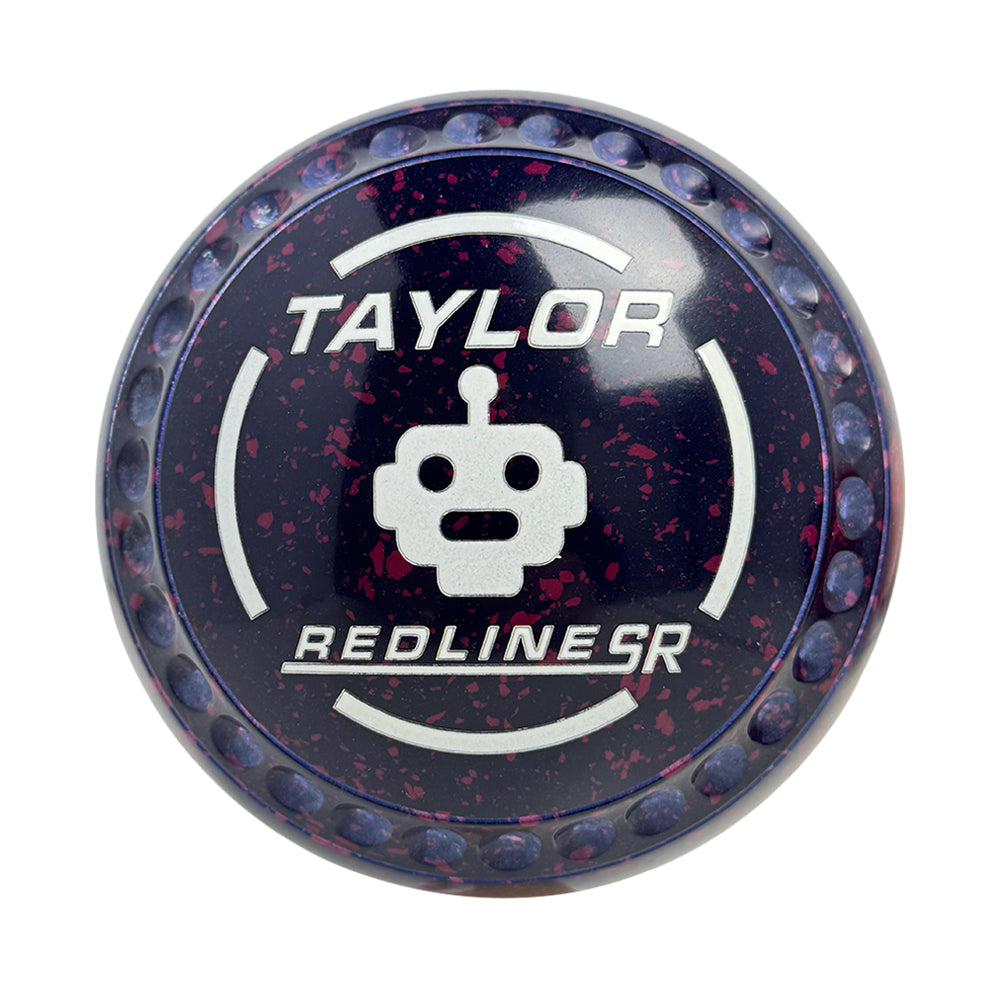 Taylor SR Lawn Bowls Size 2 Heavy Gripped Dark Blue/Magenta - HAE0046A