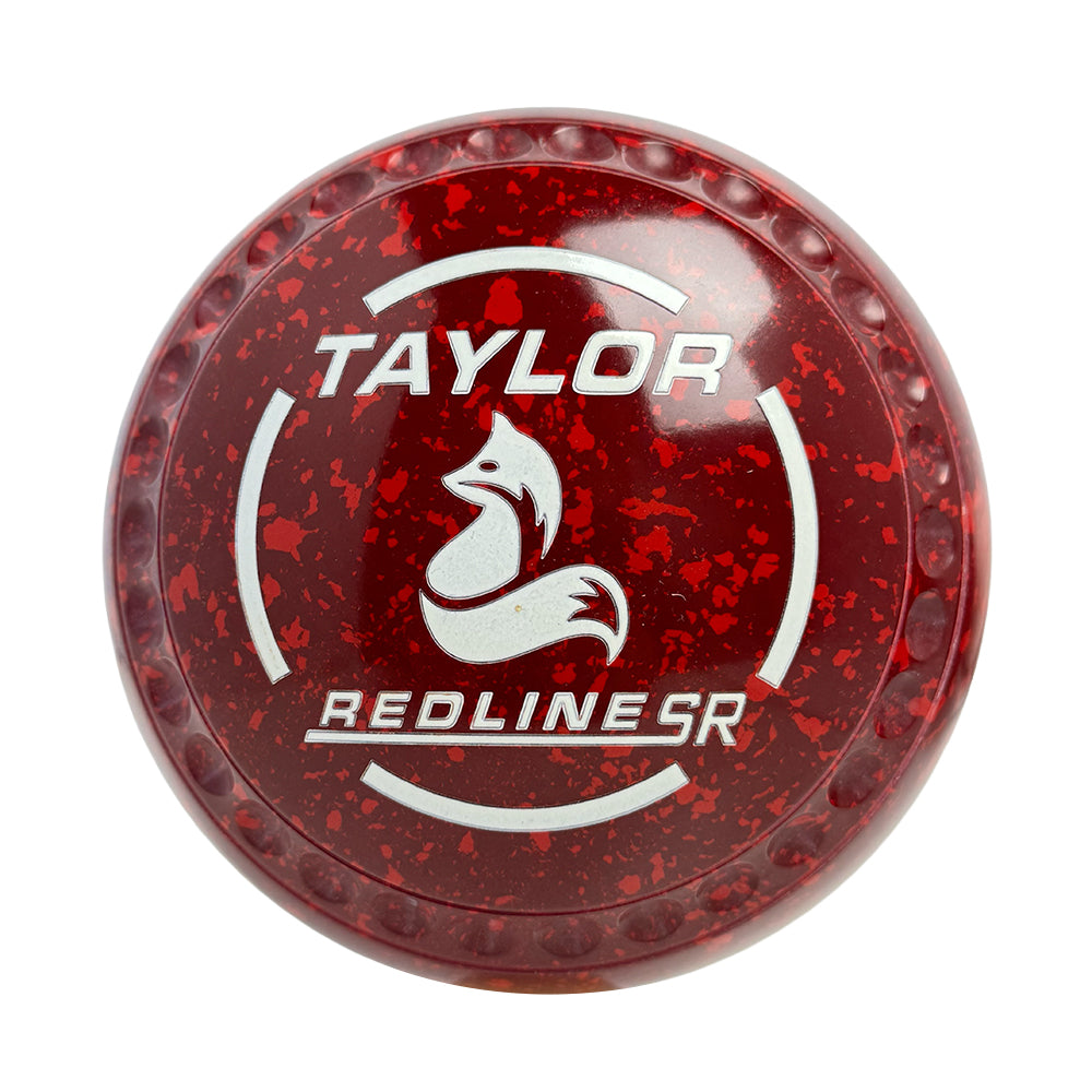 Taylor Redline SR Lawn Bowls Size 4 Heavy Gripped Maroon/Red - HAE5277A