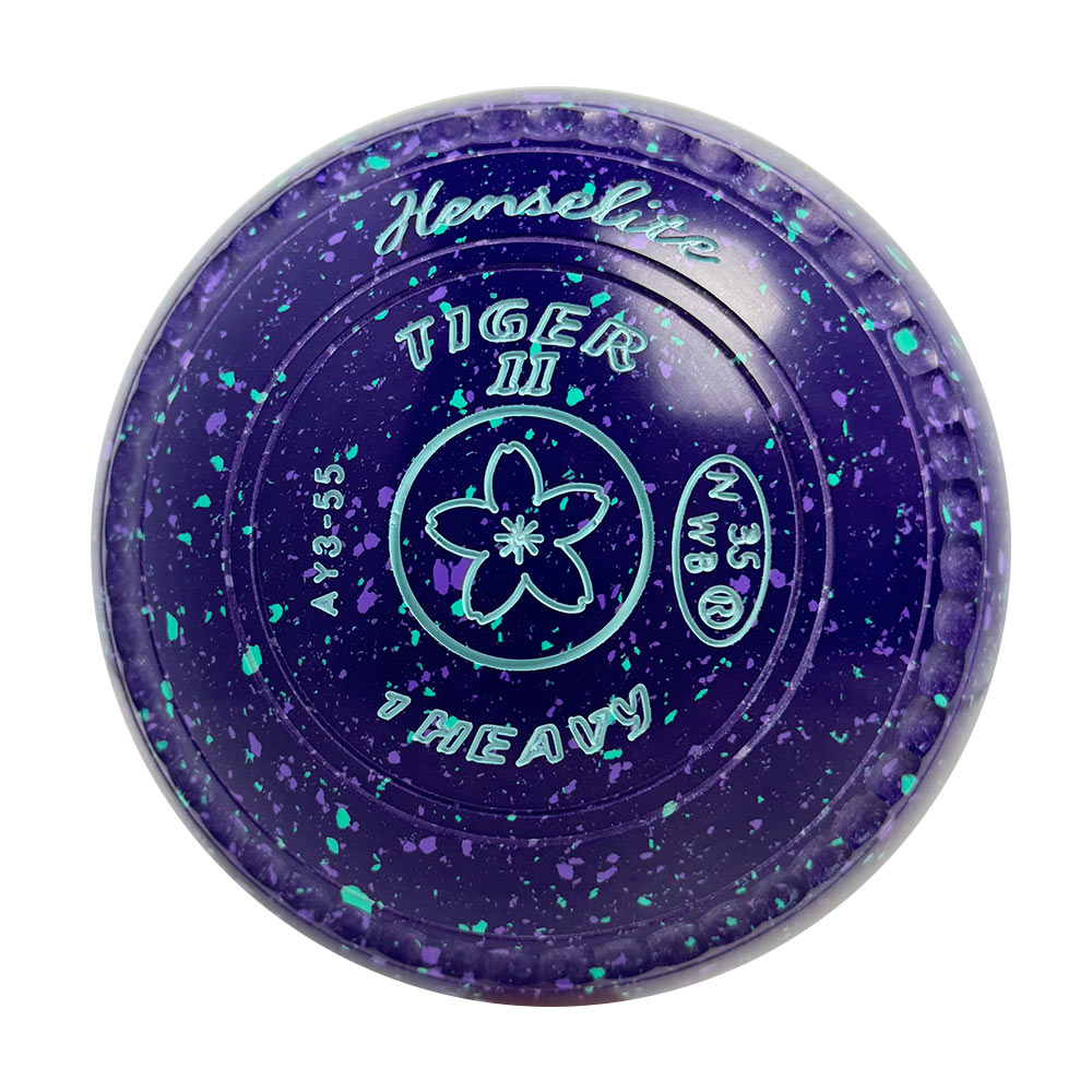 Henselite Tiger II Lawn Bowls Size 1 Heavy Gripped - Grapevine AY3-55
