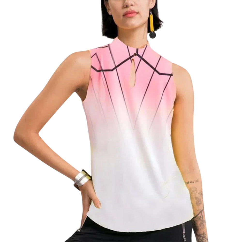 Jamie Sadock Ladies Sleeveless Cyber Polo - Angel