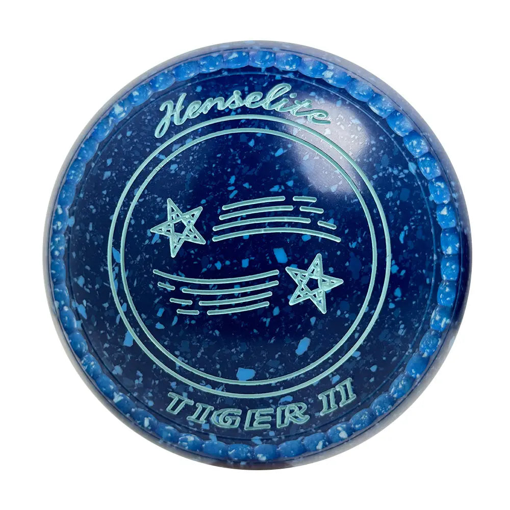 Henselite Tiger II Lawn Bowls Size 2 Heavy Non-Gripped - Denim AZ2-98 Henselite