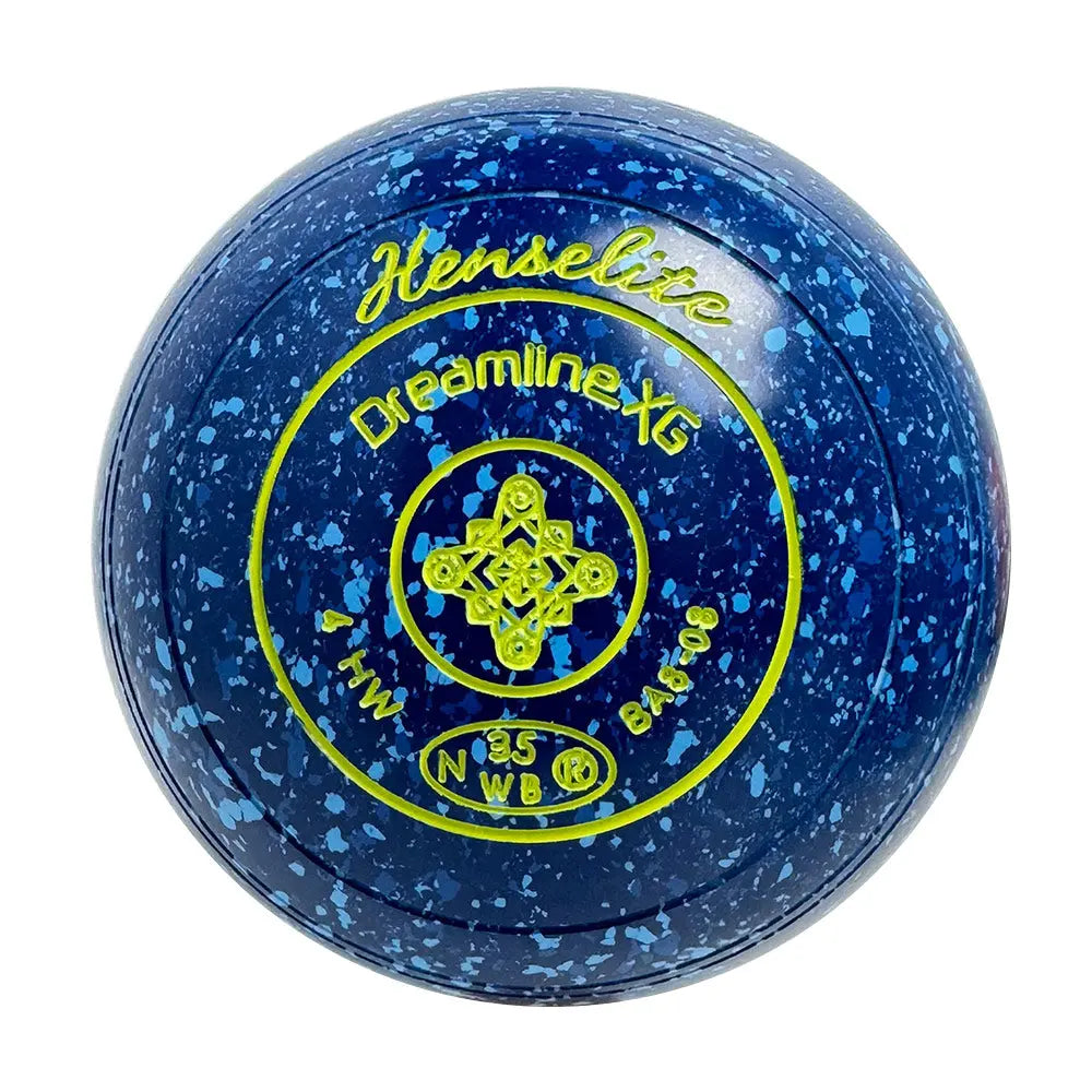 Henselite Dreamline XG Lawn Bowls Size 4 Heavy Non-Gripped - Denim BA8-08 Henselite