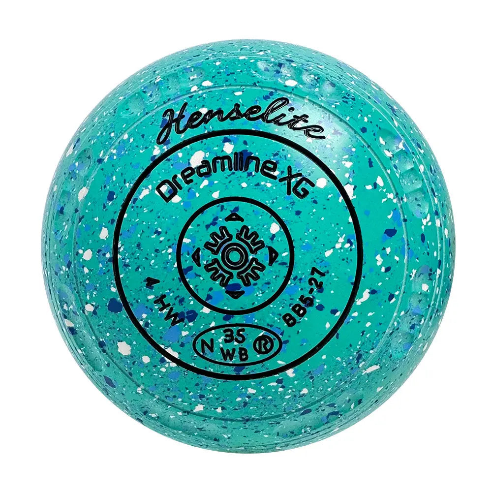 Henselite Dreamline XG Lawn Bowls Size 4 Heavy Gripped - Lagoon BB5-27 Henselite