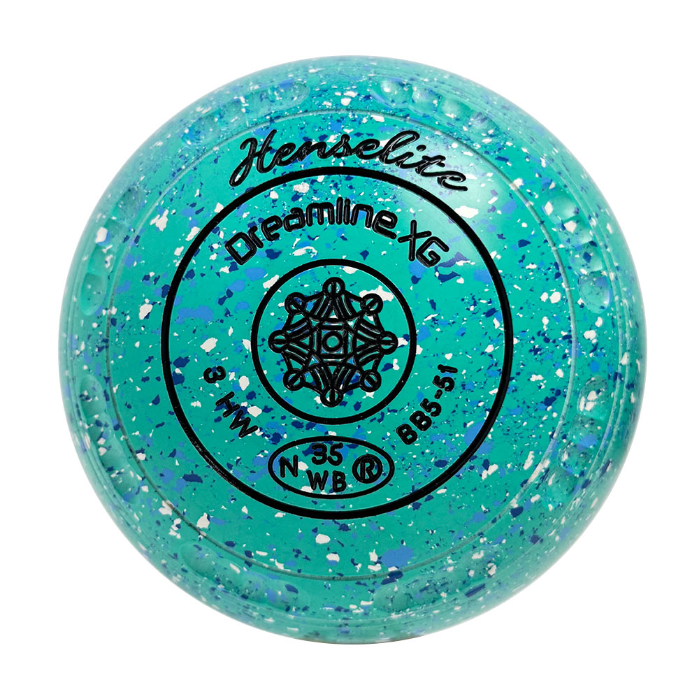 Henselite Dreamline XG Lawn Bowls Size 3 Heavy Gripped - Lagoon BB5-51