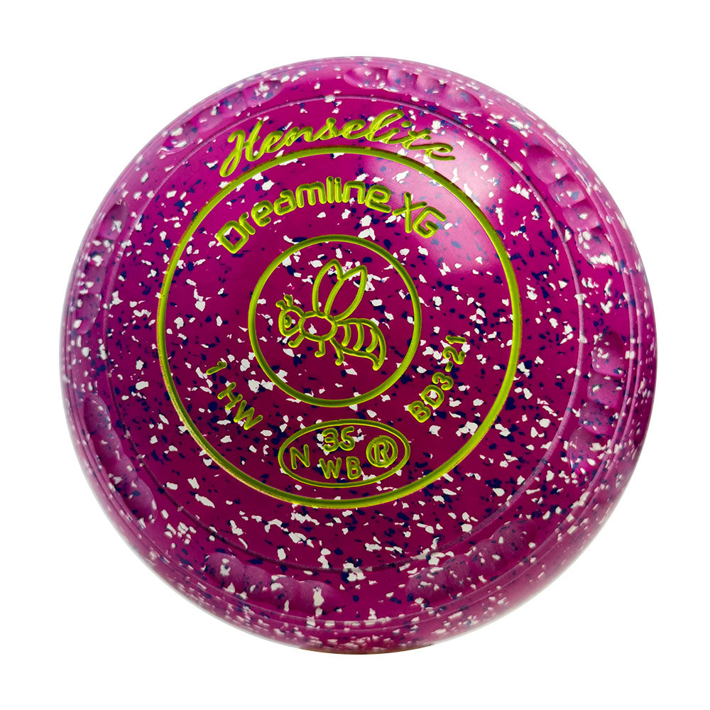 Henselite Dreamline XG Lawn Bowls Size 1 Heavy Gripped - Aster BD3-21