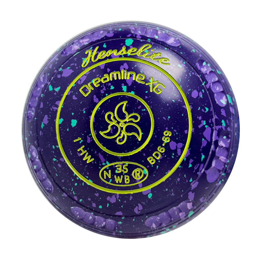 Henselite Dreamline XG Lawn Bowls Size 1 Heavy Gripped - Grapevine BD6-69