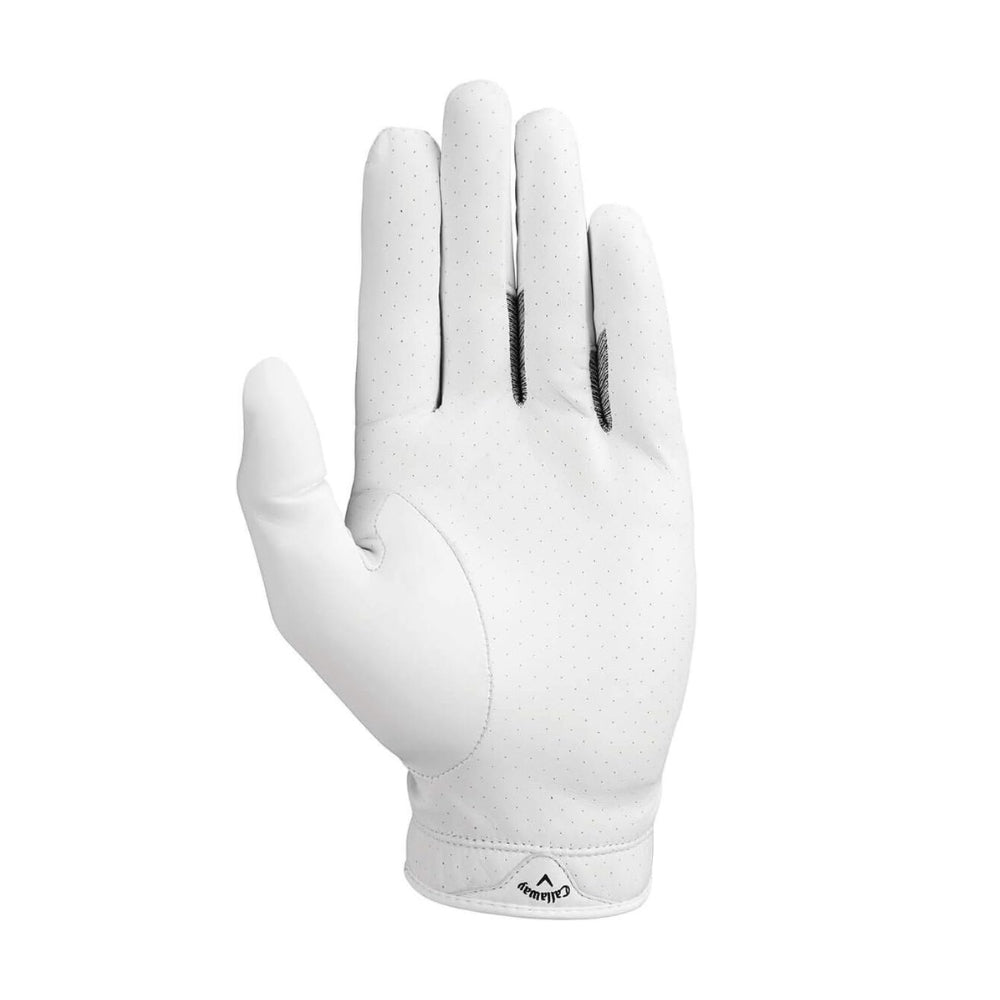 Callaway Apex Tour Leather Golf Glove Left Hand - White