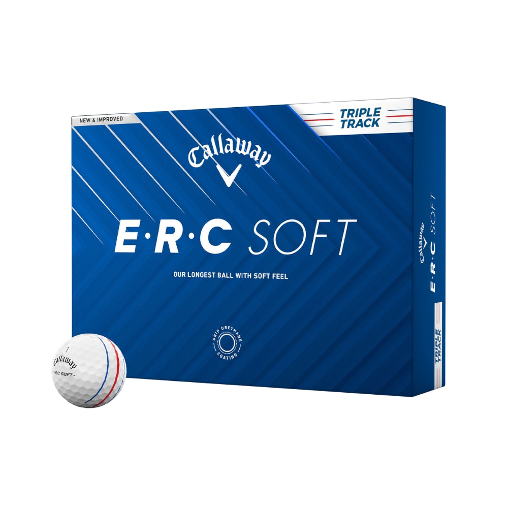 Callaway ERC Soft Golf Balls Triple Track White '25 Dozen