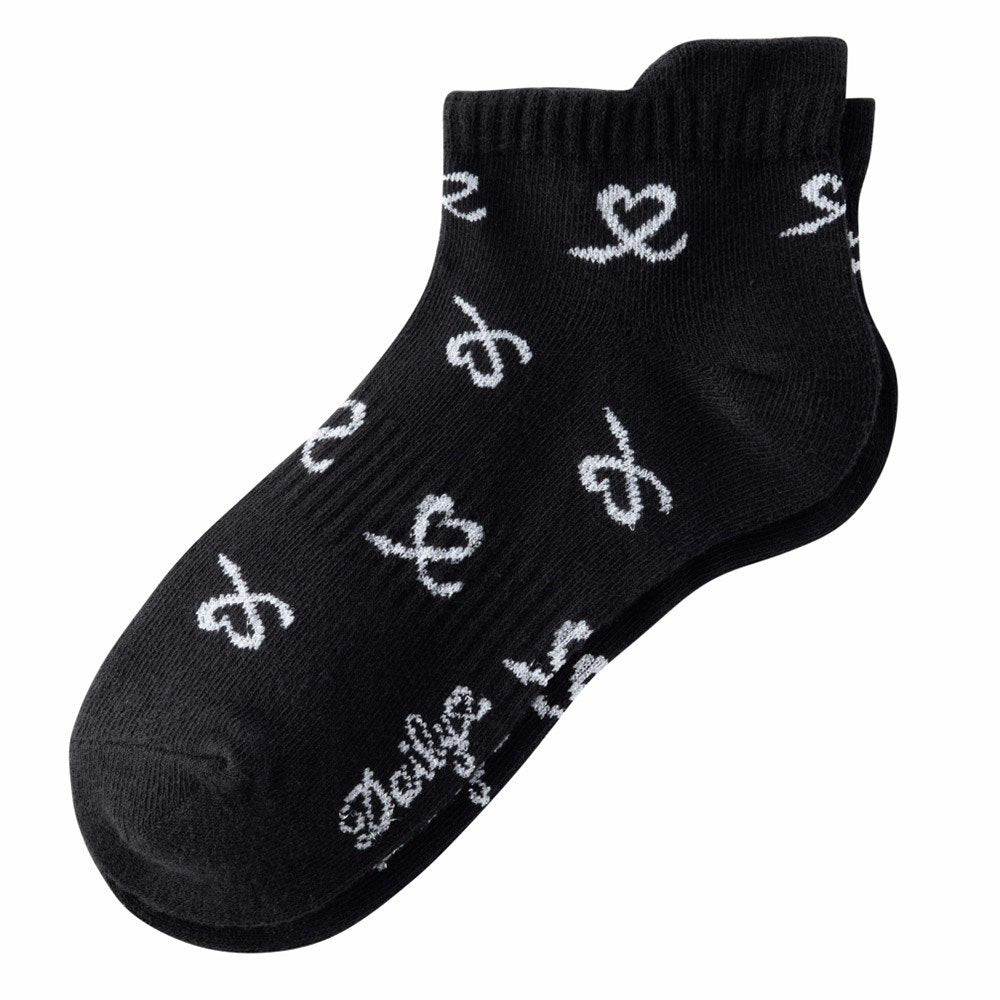 Daily Sports Heart Socks Black