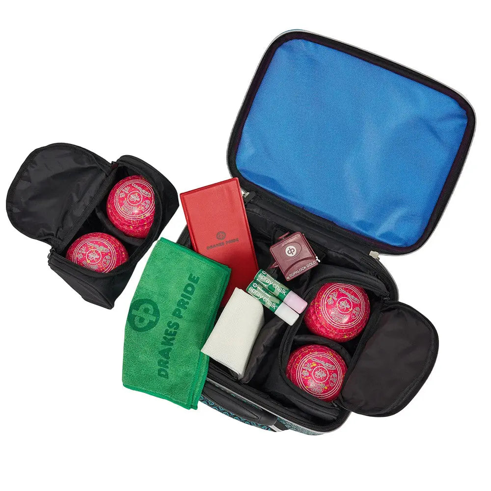 Drakes Pride Horizon MK3 Locker Trolley Lawn Bowls Bag - Royal/Sky Blue - Bowls City