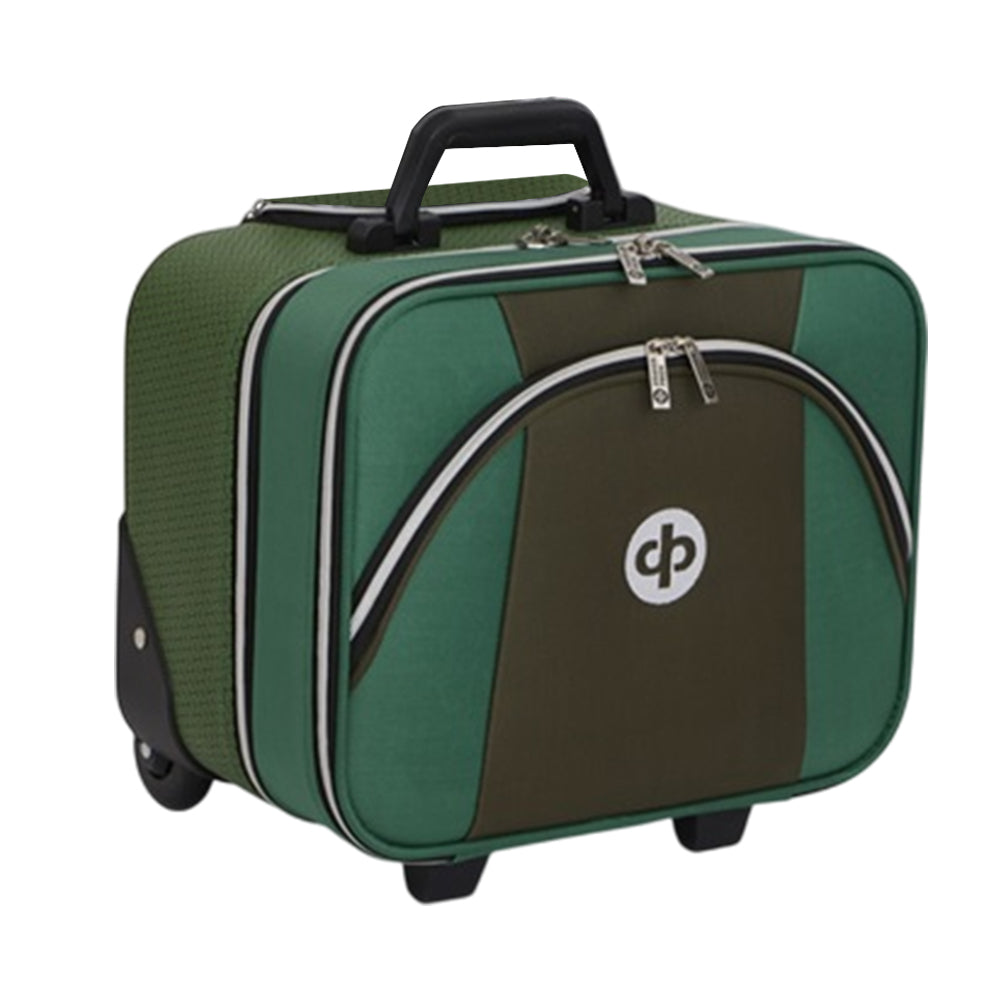 Drakes Pride Horizon MK3 Locker Trolley Lawn Bowls Bag - Walnut/Green - Bowls City