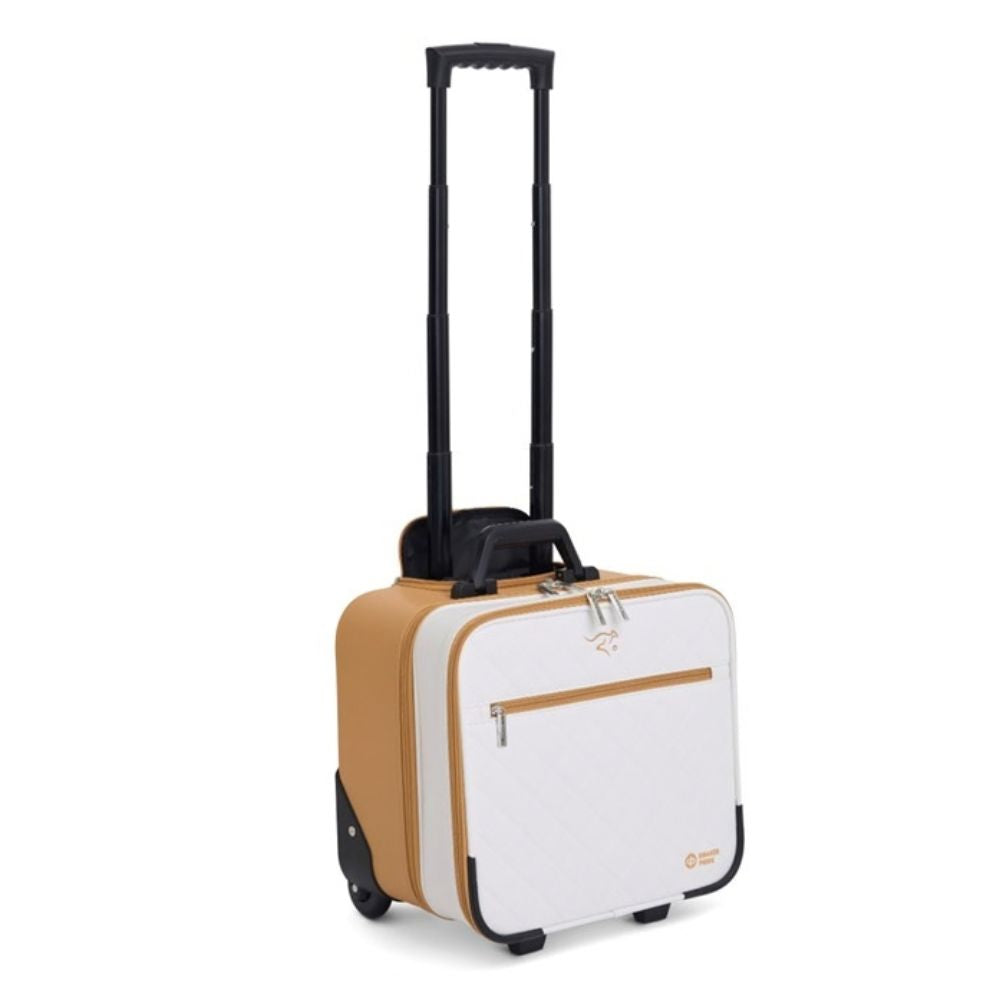 Drakes Pride Legacy Trolley Lawn Bowls Bag - White/Tan