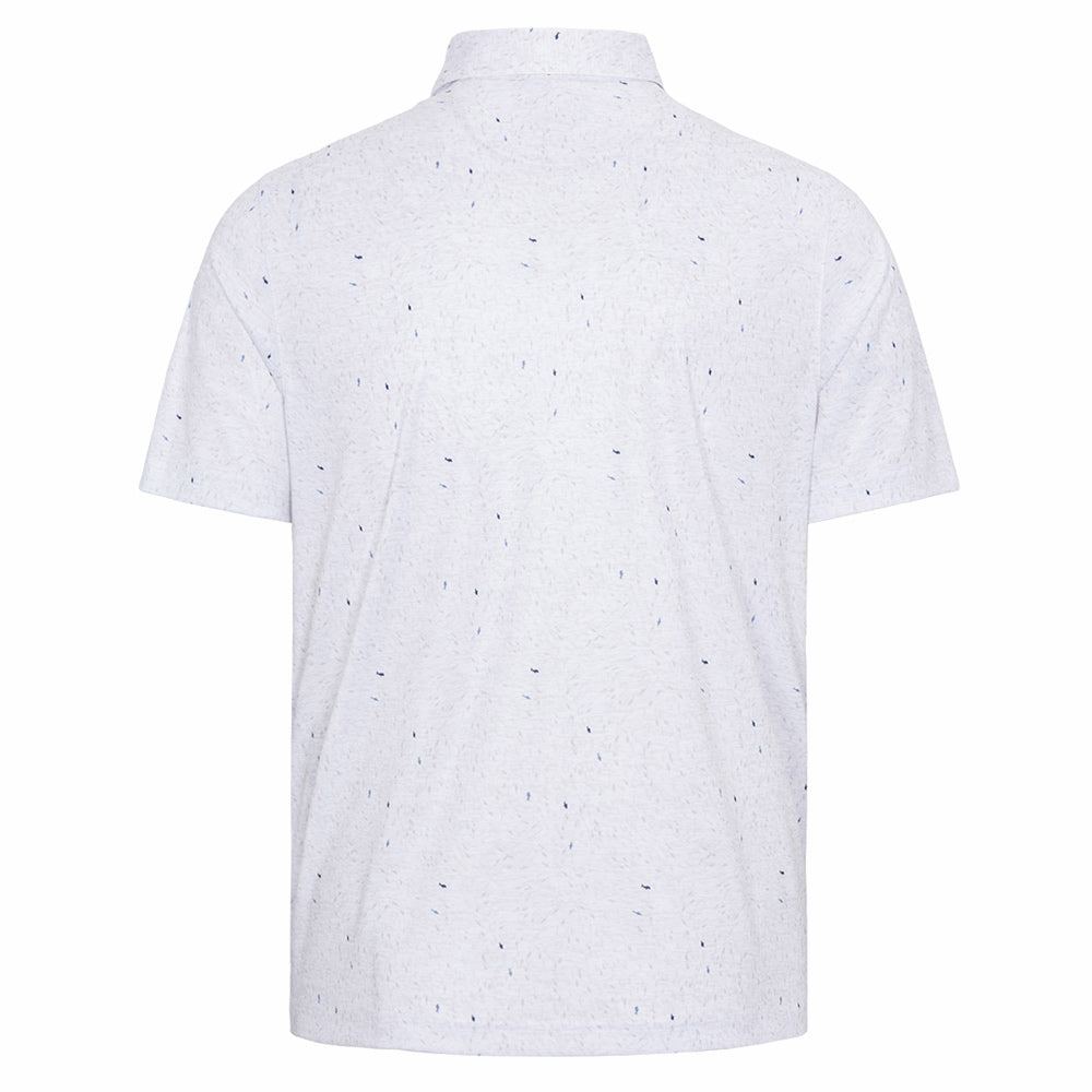Greg Norman ML75 Mini Sharks Print Polo - White