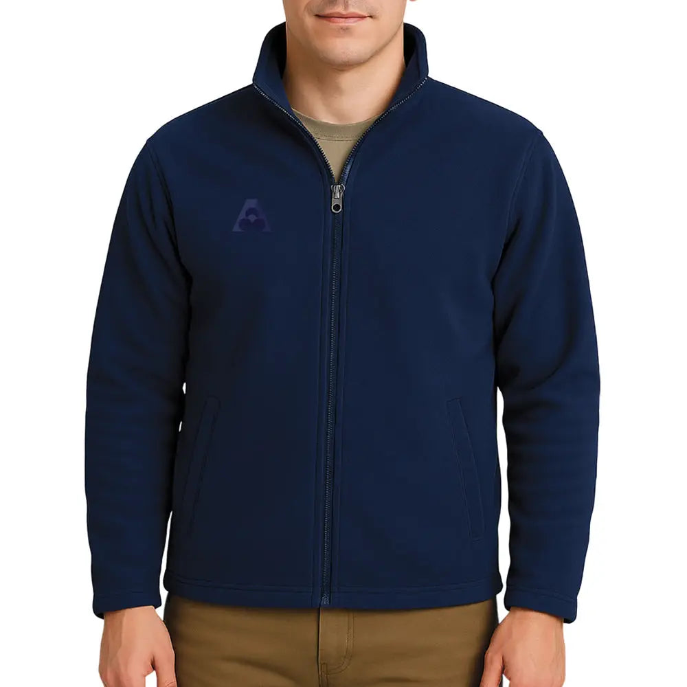Holland Park Mens Polar Fleece Jacket BA Logo - Navy - Bowls City