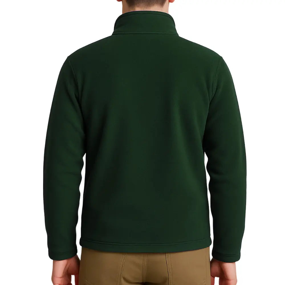 Holland Park Mens Polar Fleece Jacket BA Logo - Bottle Green - Bowls City