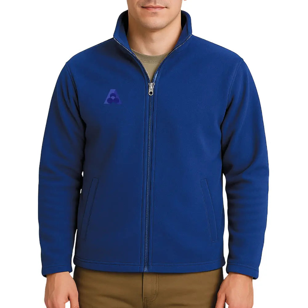 Holland Park Mens Polar Fleece Jacket BA Logo - Royal Blue - Bowls City