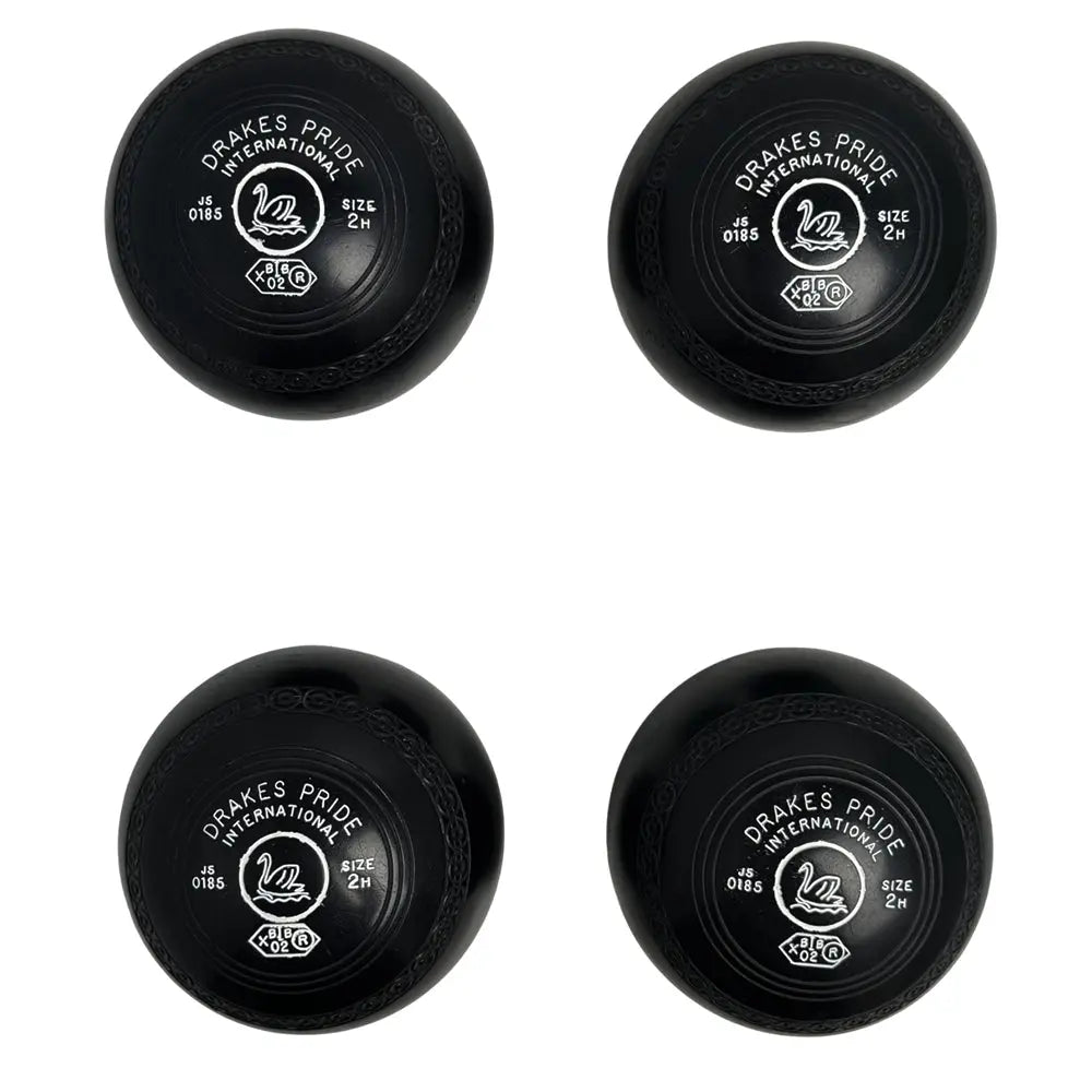 Drakes Pride (Pre-Owned) International Lawn Bowls 2 Heavy Gripped Black J5-0185 - Bowls City