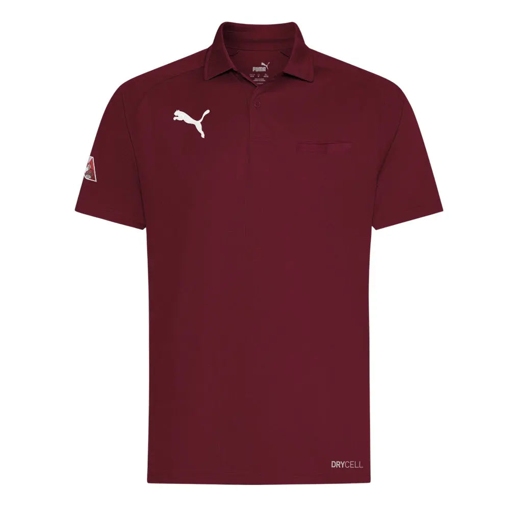 Puma Bowls Relaxed Polo BA Logo - Maroon - Bowls City