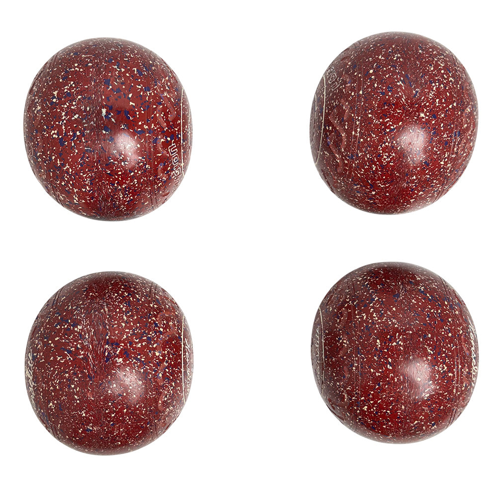 Henselite (Pre-Owned) Fusion Lawn Bowls Size 1 Heavy Gripped - Red Speckle R14-7J