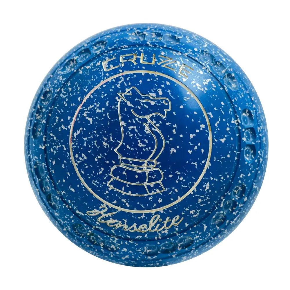 Henselite (Pre-owned) Cruze Lawn Bowls Size 3 Heavy Gripped - Blue Speckle R82-3N - Bowls City