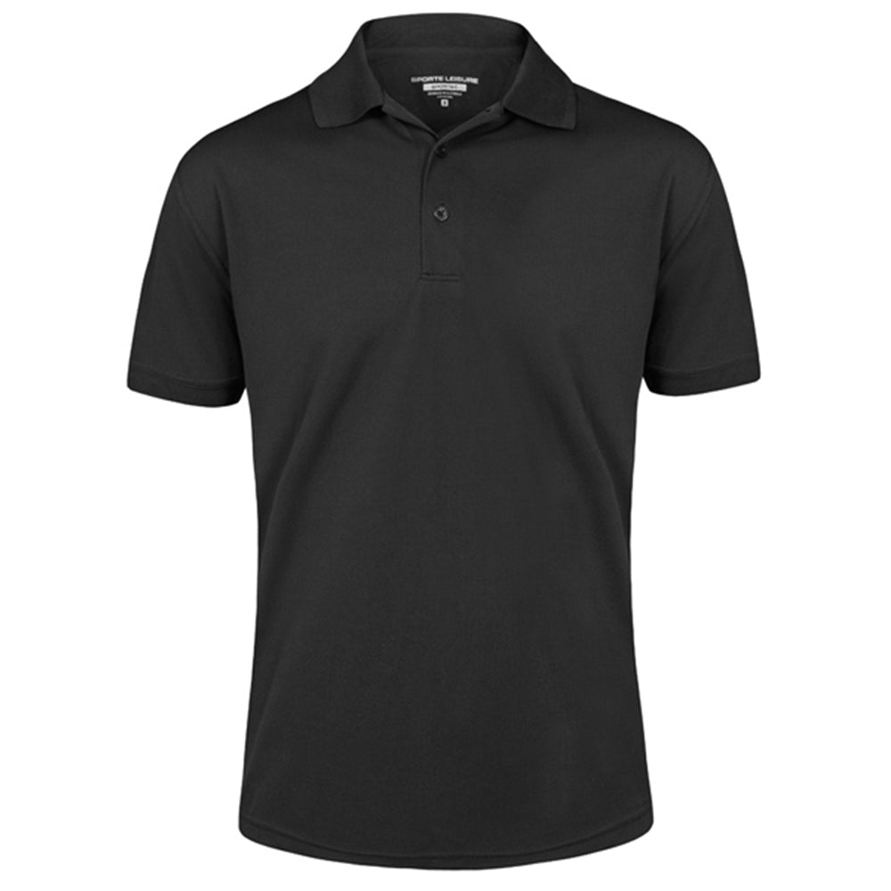 Sporte Leisure Mens Buzz Short Sleeve Polo - Black
