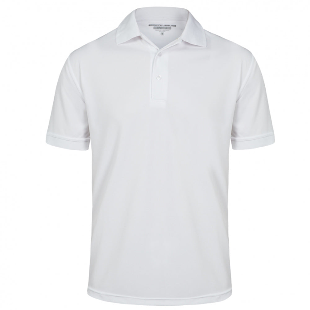 Sporte Leisure Mens Buzz Short Sleeve Polo - White