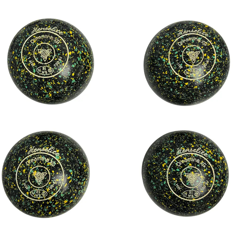 Henselite (Pre-Owned) Dreamline XG Lawn Bowls Size 1 Heavy Gripped - Spirit T00-8J Henselite