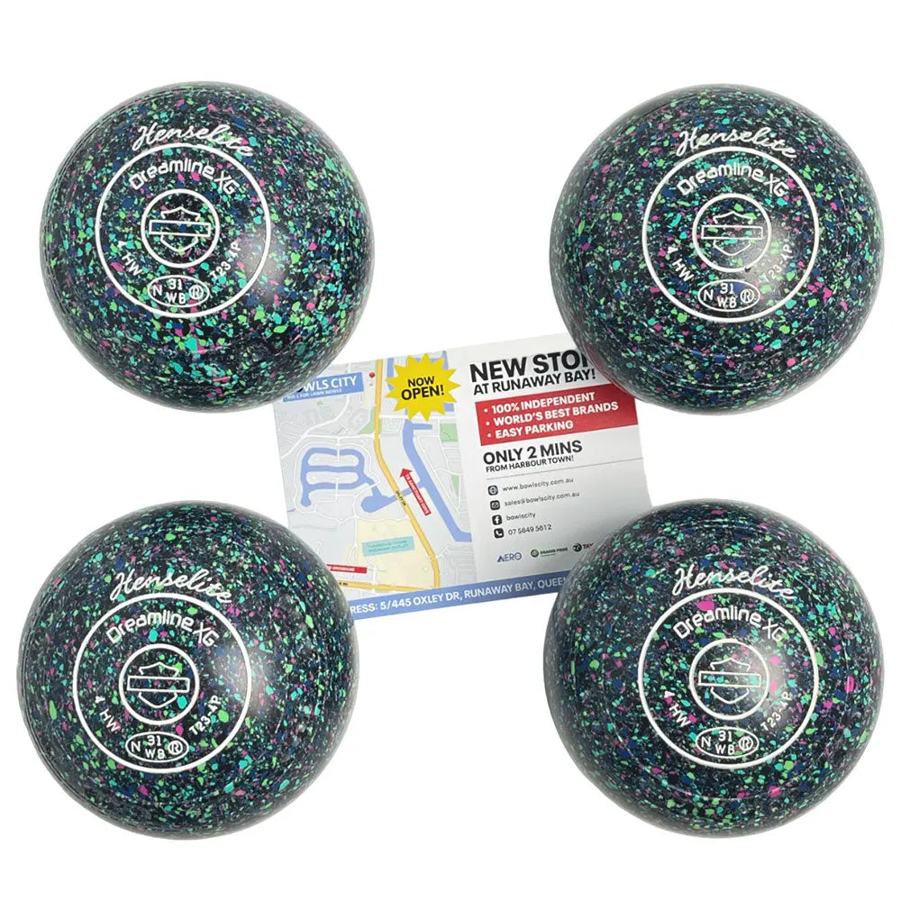 Henselite (Pre-Owned) Dreamline XG Lawn Bowls Size 4 Heavy Gripped - Mystic Henselite