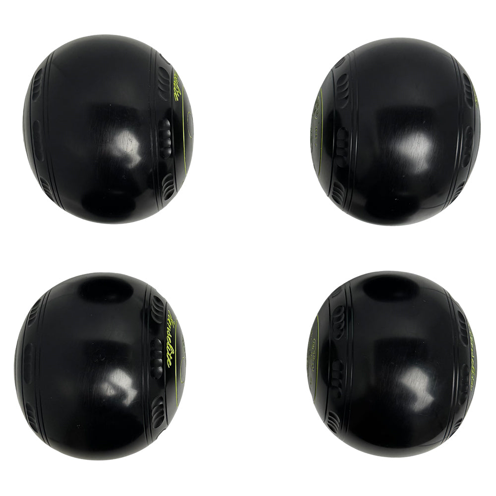 Henselite (Pre-Owned) Dreamline XG Lawn Bowls Size 4 Heavy Gripped - Black T28-2D