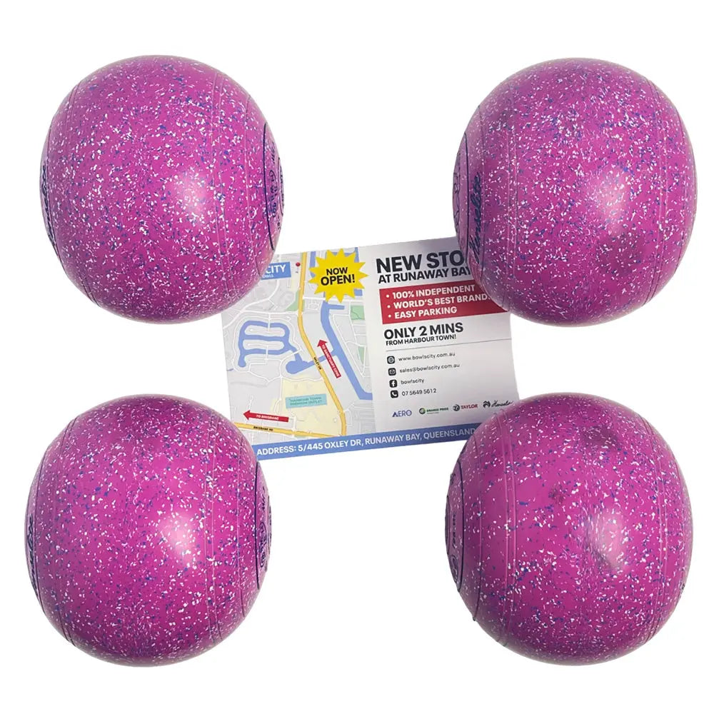Henselite (Pre-Owned) Dreamline XG Lawn Bowls Size 4 Heavy Non-Gripped - Pink Speckle Henselite
