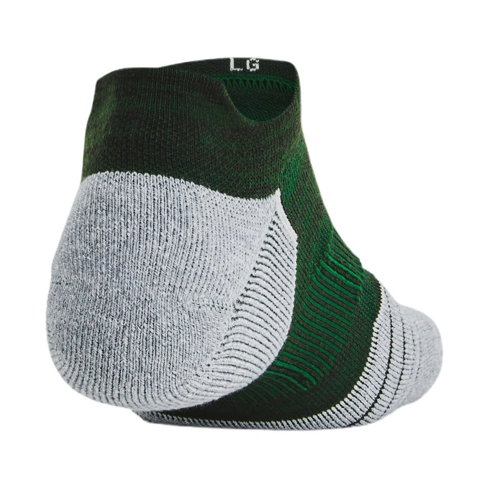 Under Armour Mens Elevated Perfomance Sock 2 Pack - Green/White Clay