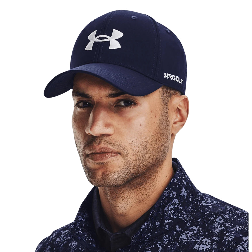 Under Armour Mens Golf96 Mesh Cap - Navy/White